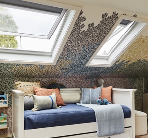 VELUX skylights with shades